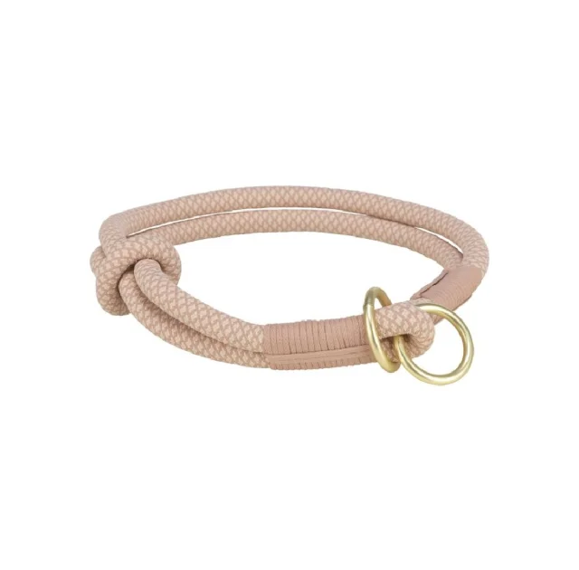 Ошейник-удавка Trixie Soft Rope для собак, размер XS-S, 30 см/10 мм, розовый/светло-розовый