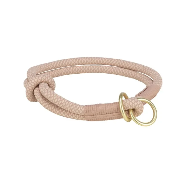 Ошейник-удавка Trixie Soft Rope для собак, размер S-M, 40 см/10мм, розовый/светло-розовый