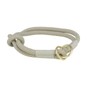 Ошейник-удавка Trixie Soft Rope для собак, размер S-M, 40 см/10мм, серый/светло-серый