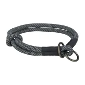 Ошейник-удавка Trixie Soft Rope для собак, размер L-XL, 55 см/10мм, черный/серый