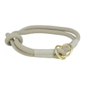 Ошейник-удавка Trixie Soft Rope для собак, размер L-XL, 55 см/10мм, серый/светло-серый