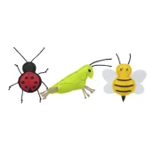 Игрушка Trixie Insects насекомые, для кошек, фетр, 11 см