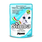 Вологий корм Monge Simba Cat Wet для котів, з форелью та тріскою, 100 г