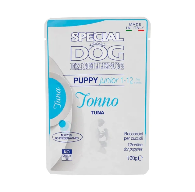 Влажный корм Monge SDE Dog Puppy&Junior для собак, с тунцем, 100 г