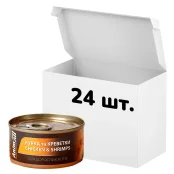 Упаковка консервов AnimAll для кошек, курица с креветками, 85 г, 24 штуки