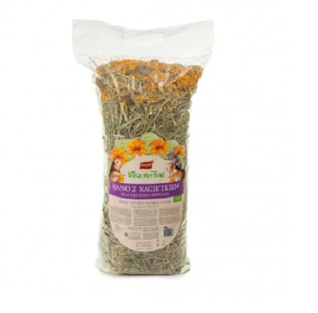 Сено Vitapol Vita Herbal для грызунов, с календулой, 800 г
