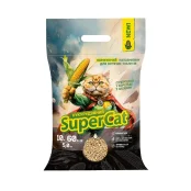 Наповнювач кукурудзяний Collar SuperCat, що комкується для котячих туалетів, 5 кг.