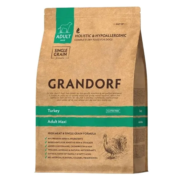 Сухой корм Grandorf Dog Adult Maxi Turkey для взрослых собак больших пород от 1 года,  с индейкой,  10 кг