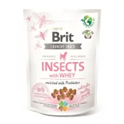 Ласощі Brit Care Crunchy Cracker Puppy Insects with Whey для цуценят, для росту, комахи і сироватка пробіотики, 200г