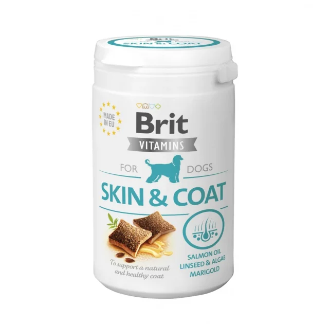 Вітаміни Brit Vitamins Skin and Coat для собак, для шкіри і шерсті, 150 г