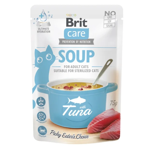 Вологий корм Brit Care Soup Tuna, для котів, суп із тунцем, 75 г