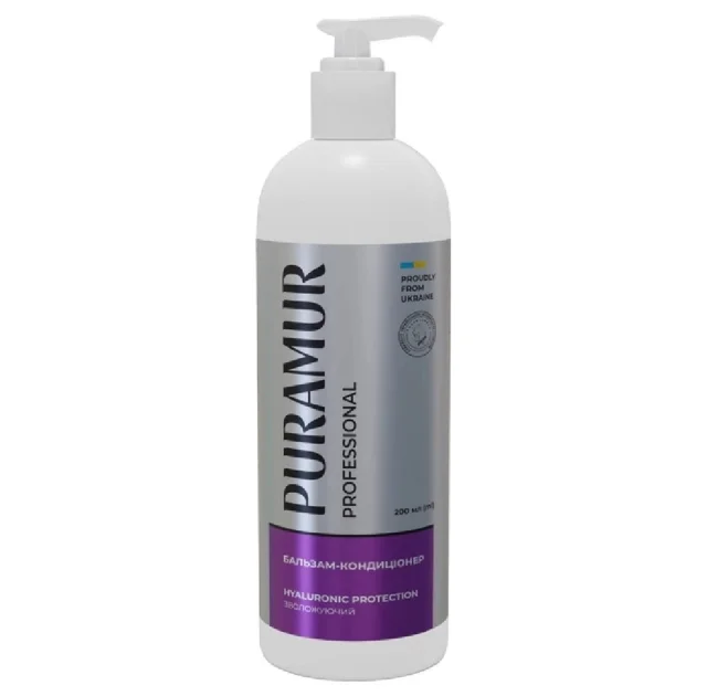 Бальзам-кондиционер Puramur Hyaluronic Protection для кошек и собак, увлажняющий, 200 мл