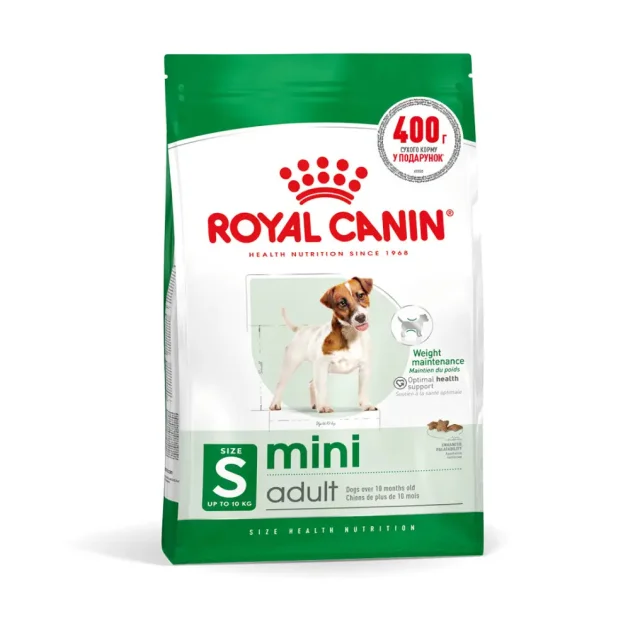 Сухий корм Royal Canin Mini Adult для собак дрібних порід, 1.6 кг + 400 г у подарунок