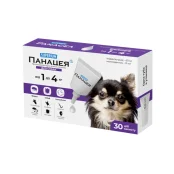 Протипаразитарні краплі Superium Панацея проти бліх, кліщів та гельмінтів, для собак вагою, 1-4 кг