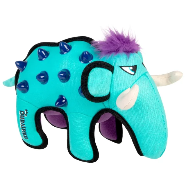 Игрушка GiGwi Duraspikes Мамонт для собак, хлопок, термопластическая резина, 33 см