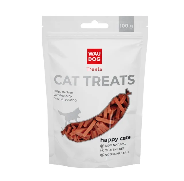 Ласощі Waudog Treats, "Кролячі смужки" для котів, 100 г