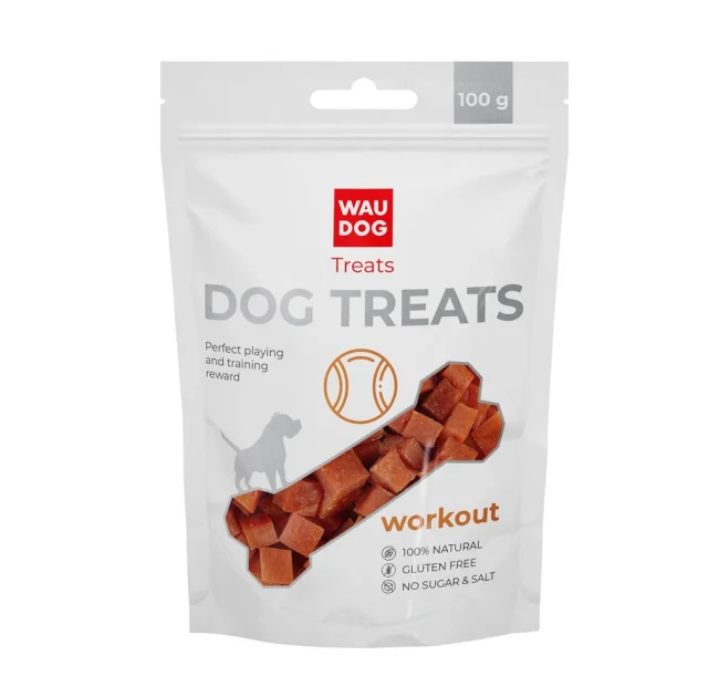 Лакомство Waudog Treats "Куриные кубики" для собак, 100 г
