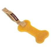 Іграшка GiGwi Gum Gum, для собак, Гумова кістка мала, екорезина, текстиль, 24 см
