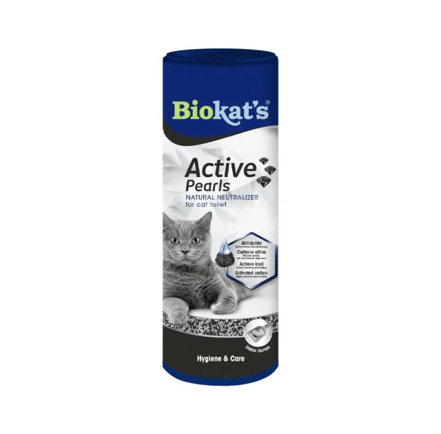 Дезодорант Biokat's Active Pearls для кошачьего туалета, с активированным углем, 700 мл