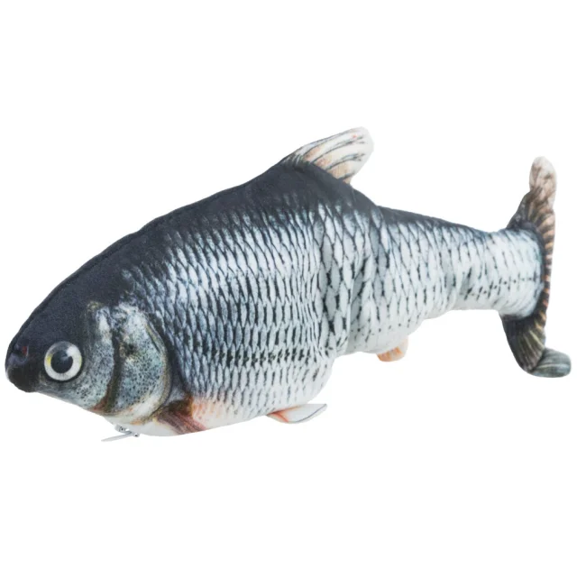 Іграшка Trixie Wiggly Fish для котів, риба, що рухається, з котячою мʼятою, 30 см