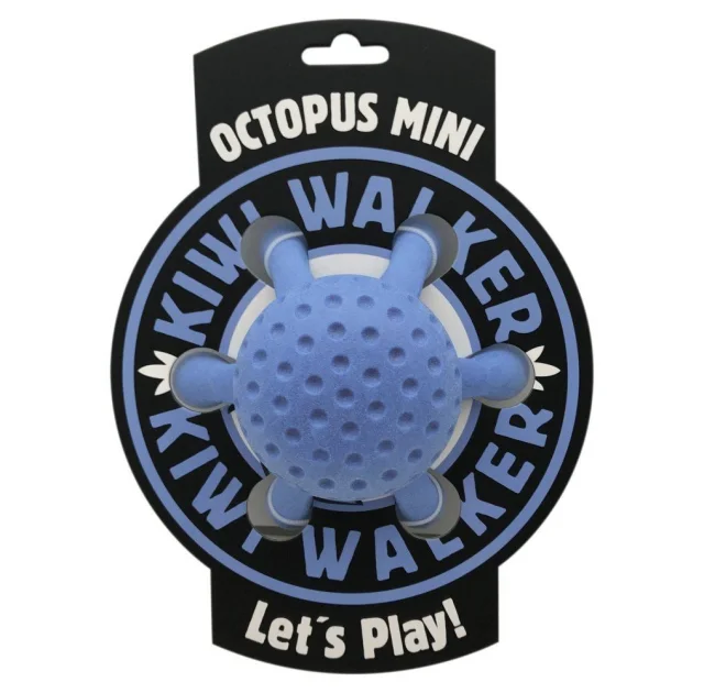 Іграшка Kiwi Walker Восьминіг для собак, блакитний, 12 см