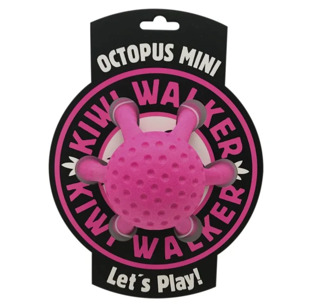 Іграшка Kiwi Walker Восьминіг для собак, рожевий, 12 см