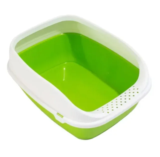Туалет MPS Beta Plus Small Red для кошек, с рамкой, красный, 43×31×16 см