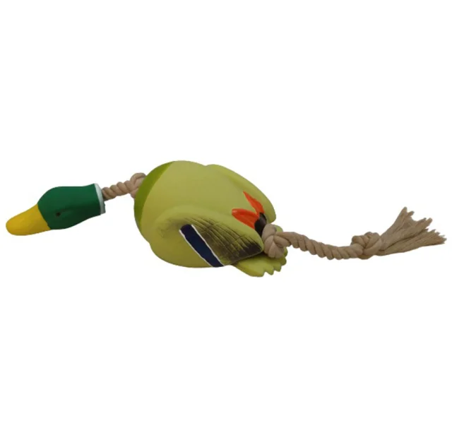 Іграшка Tatrapet Toys Fun для собак, латексна гуска з канатом, 43 см