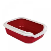 Туалет Природа Comfort M для котів, бордо, 41×30×13.5 см