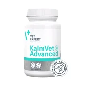 Харчова добавка Vet Expert KalmVet Advanced для котів і собак, що зменшує симпотоми стресу, 60 капсул