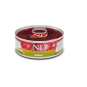 Вологий корм Farmina N&D Quinoa Urinary, Duck&Cranberry Adult для котів, для профілактики сечокам'яної хвороби, качка, кіноа, журавлина та ромашка, 80 г