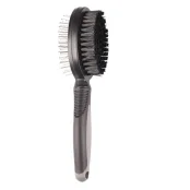 Щітка двостороння Flamingo Comfort 2в1, для собак, S, 21×5.4 см