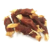 Лакомство Селянські Смаколики для собак, ломтики минтая с уткой, 6-8 см, 500 г