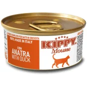 Вологий корм Kippy Mousse для дорослих котів, мус з качкою, 85 г