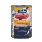 Влажный корм Dr.Clauder's Selected Meat Turkey & Rice для собак, индейка и рис, 400 г