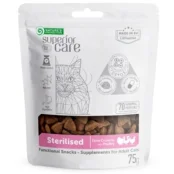 Ласощі для кішок Nature's Protection sterilised with poultry for snack, з домашньою птицею 75 г