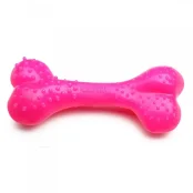 Іграшка Comfy Mint Dental Bone для собак, кістка з виступами, пластикова, рожева, 8.5 см