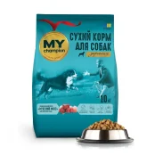 Сухий повнораціонний корм Мій чемпіон "М'ясний мікс" для собак, 10 кг
