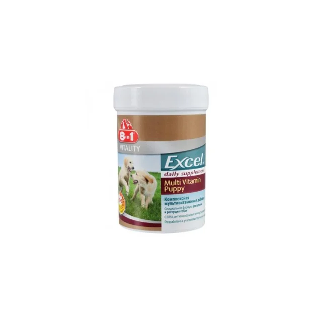 Вітаміни 8in1 Excel Multi Vitamin Puppy для цуценят та молодих собак, 100 таблеток