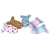 Игрушка Trixie Рыбка с кошачьей мятой для кошек, плюшевая, 8 см, цвета в ассортименте.