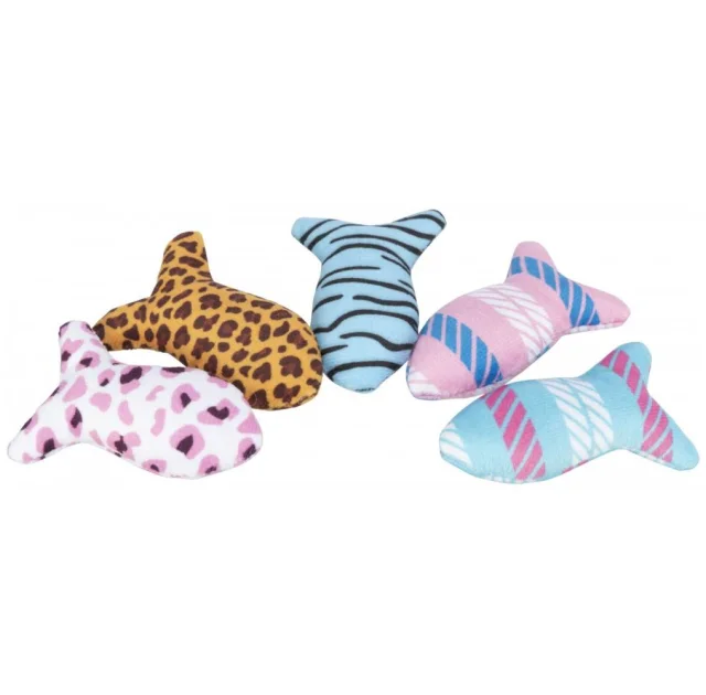 Игрушка Trixie Рыбка с кошачьей мятой для кошек, плюшевая, 8 см, цвета в ассортименте.