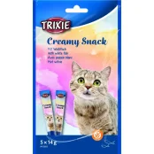 Лакомство Trixie Creamy Snacks White Fish для кошек, с рыбой, 5 штук по 14 г