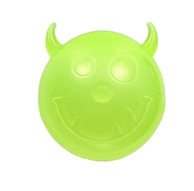 М'яч AnimAll Fun чортик із пищалкою для собак та котів, 65 мм, жовтий