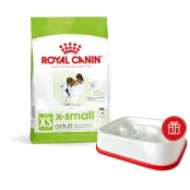 Промо набір Сухий корм Royal Canin X-Small Adult для собак мініатюрних порід, 3 кг + інтерактивна годівниця у подарунок