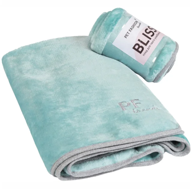 Плед Pet Fashion Bliss 1 для собак і кішок, 77×60 см, м'ятний