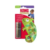 Іграшка KONG Refillables Chameleon для котів, хамелеон зі змінним блоком із котячою м’ятою, 3.18×7.62×11.43 см