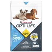 Сухий корм Versele-Laga Opti Life Sterilised Light Mini для стерилізованих собак із зайвою вагою міні та малих порід, курка, 2.5 кг