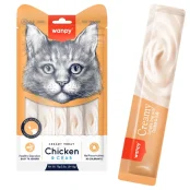 Рідкі ласощі Wanpy Creamy Lickable Treats Chicken & Crab, для котів, курка з крабом, 70 г