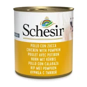 Вологий корм Schesir Chicken With Pumpkin, консерви для собак, курка з гарбузом в желе, 285 г