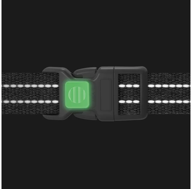 Шлея Waudog Re-cotton, QR-паспорт Н-подібна для собак з ручкою з відновленої бавовни анатомічна, світловідбивна, S, блакитний